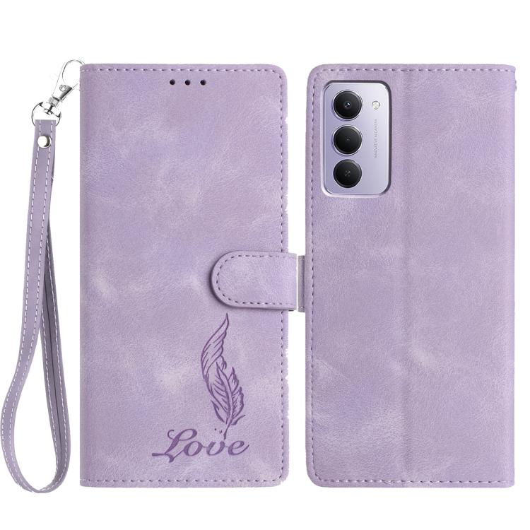 Skin Feel Embossed Feather Leather Phone Case, For Redmi 17C 5G, For Redmi K90, For Redmi K90 Pro Max, For Redmi 15C 5G / 4G EU 173mm, For Redmi 15 5G / 4G EU 171mm, For Redmi 15C 5G / 4G Global 171mm, For Redmi A5 4G 173.3mm                           ...