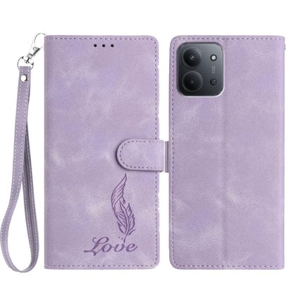 Skin Feel Embossed Feather Leather Phone Case, For Redmi 17C 5G, For Redmi K90, For Redmi K90 Pro Max, For Redmi 15C 5G / 4G EU 173mm, For Redmi 15 5G / 4G EU 171mm, For Redmi 15C 5G / 4G Global 171mm, For Redmi A5 4G 173.3mm                           ...