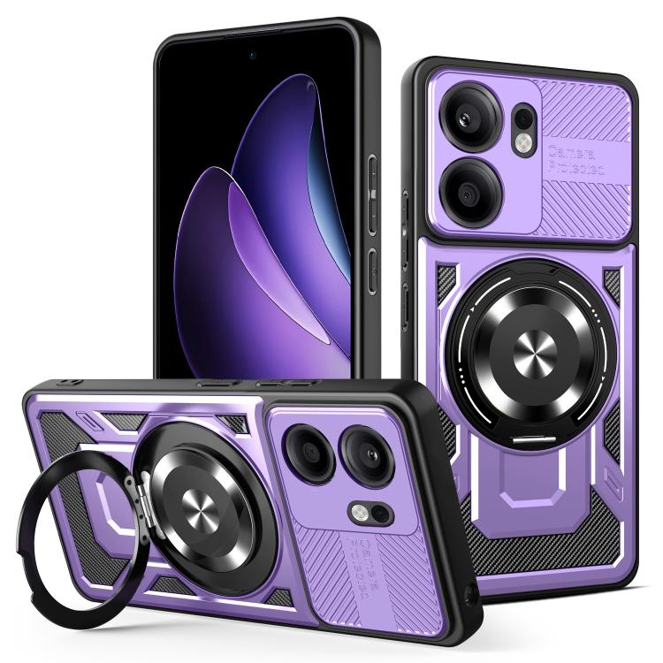 Armor Rotating Holder MagSafe Phone Case, For OPPO Reno15 Global / Reno 15C, For OPPO Reno15 Pro Global 5G, For OPPO A6 Pro Global, For OPPO A5 5G Global, For OPPO A5 Pro, For OPPO Reno13 5G, For OPPO Reno13 F 5G