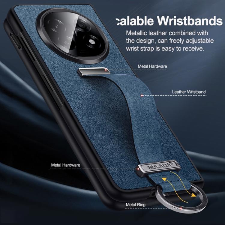SULADA PC Hybrid Leather Texture Skin Feel Shockproof Phone Case, For OPPO Find N6 5G, For OPPO Find N5