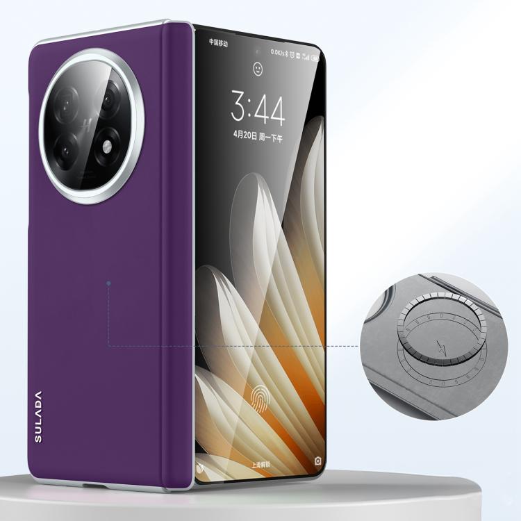 SULADA Skin Feel Liquid Leather Shockproof Phone Case, For OPPO Find N6 5G, For OPPO Find N5