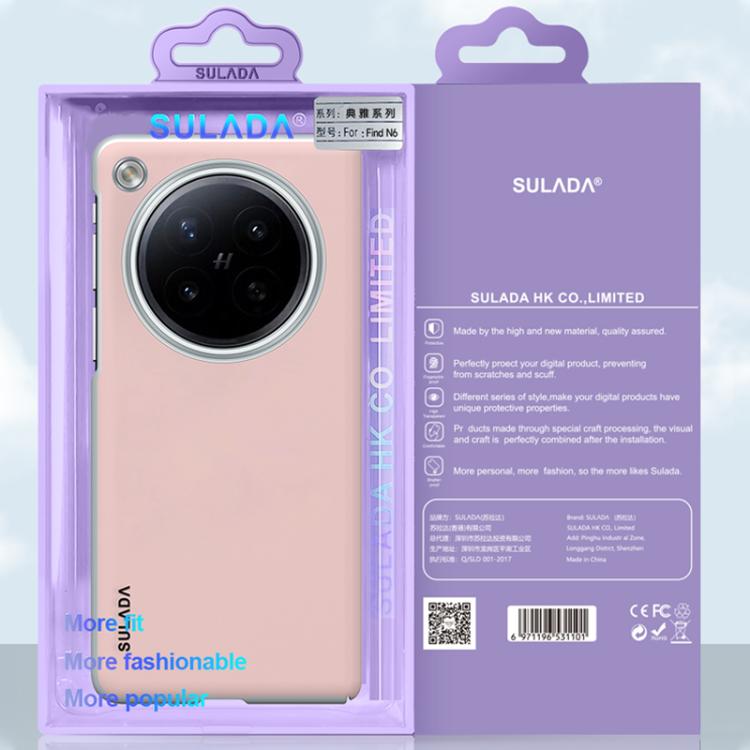 SULADA Skin Feel Liquid Leather Shockproof Phone Case, For OPPO Find N6 5G, For OPPO Find N5