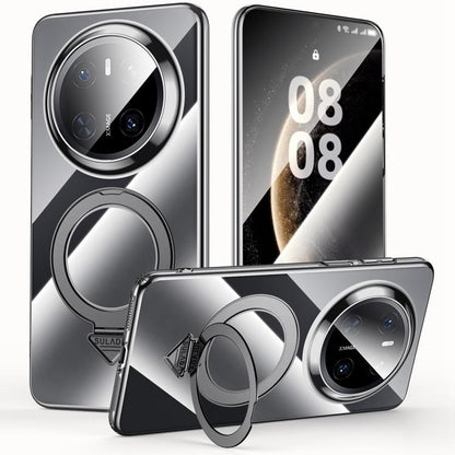 SULADA Electroplated Transparent MagSafe Holder Phone Case, For Huawei Pura 90 Pro Max 5G, For Huawei Pura 90 Pro 5G, For Huawei Mate 70 Pro, For Huawei Mate 70, For Huawei Mate 60, For Huawei Mate 60 Pro