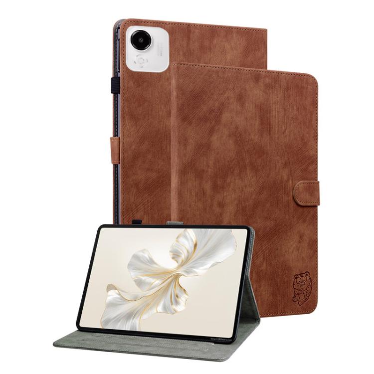 Embossed Tiger Pattern Leather Tablet Case, For Honor Pad X9 Max / X9b Max 13 inch 2026, For Honor Pad X7, For Honor Pad X9a