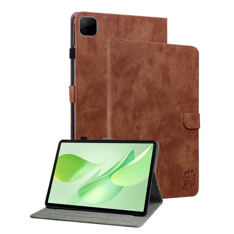 Embossed Tiger Pattern Leather Tablet Case, For Honor Pad X9 Max / X9b Max 13 inch 2026, For Honor Pad X7, For Honor Pad X9a