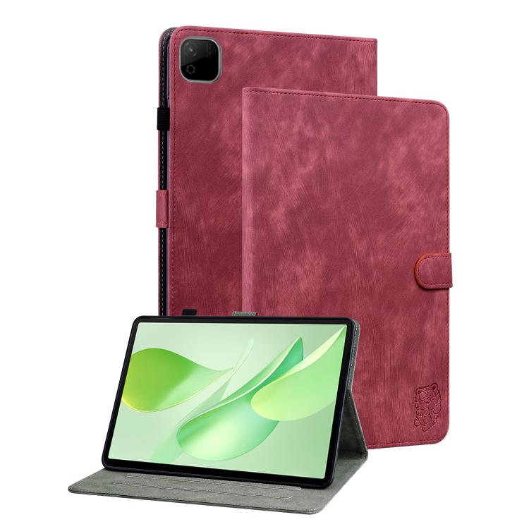 Embossed Tiger Pattern Leather Tablet Case, For Honor Pad X9 Max / X9b Max 13 inch 2026, For Honor Pad X7, For Honor Pad X9a