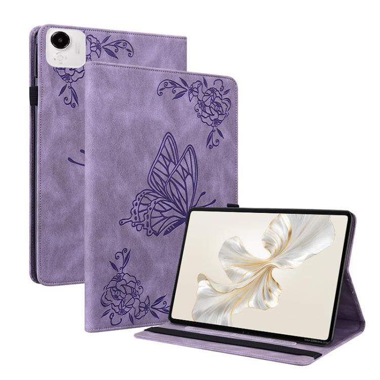 Butterfly Flower Embossed Leather Tablet Case, For Honor Pad X9 Max / X9b Max 13 inch 2026, For Honor Pad X7, For Honor Pad X9a