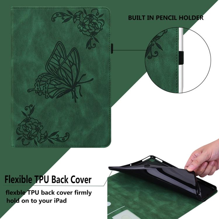 Butterfly Flower Embossed Leather Tablet Case, For Honor Pad X9 Max / X9b Max 13 inch 2026, For Honor Pad X7, For Honor Pad X9a