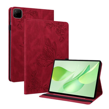 Butterfly Flower Embossed Leather Tablet Case, For Honor Pad X9 Max / X9b Max 13 inch 2026, For Honor Pad X7, For Honor Pad X9a