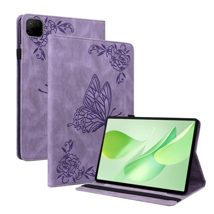 Butterfly Flower Embossed Leather Tablet Case, For Honor Pad X9 Max / X9b Max 13 inch 2026, For Honor Pad X7, For Honor Pad X9a