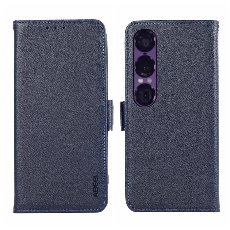ABEEL Side-Magnetic Litchi Pattern Leather RFID Phone Case, For Sony Xperia 1 VIII, For Sony Xperia 1 VII