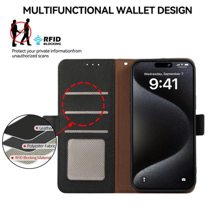 ABEEL Side-Magnetic Litchi Pattern Leather RFID Phone Case, For Sony Xperia 1 VIII, For Sony Xperia 1 VII