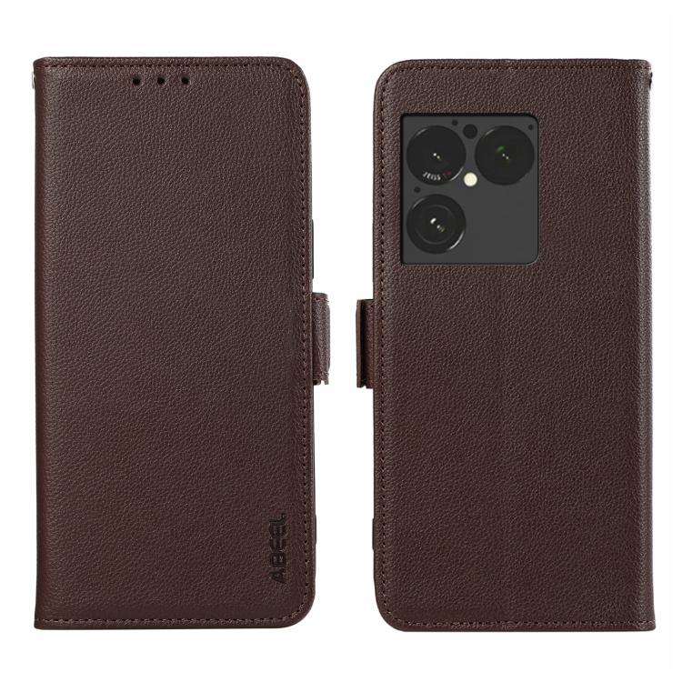 ABEEL Side-Magnetic Litchi Pattern Leather RFID Phone Case, For Sony Xperia 1 VIII, For Sony Xperia 1 VII