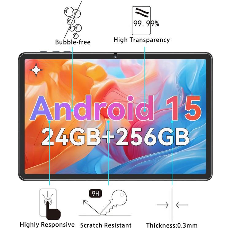 2 PCS/Pack 9H 0.3mm Explosion-proof Tempered Glass Film, For Tabwee K10 / T20 10.1 inch, For Tabwee W90 Tablet 11 inch, For Tabwee T90 Tablet 11 inch / RebotAi A11, For Tabwee T80 Tablet 10.5 inch, For Tabwee T50 Tablet 11 inch                         ...