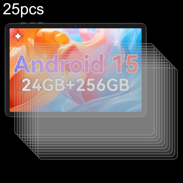 25 PCS/Pack 9H 0.3mm Explosion-proof Tempered Glass Film, For Tabwee K10 / T20 10.1 inch, For Tabwee W90 Tablet 11 inch, For Tabwee T90 Tablet 11 inch / RebotAi A11, For Tabwee T80 Tablet 10.5 inch, For Tabwee T50 Tablet 11 inch                        ...