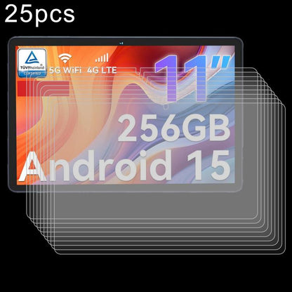 25 PCS/Pack 9H 0.3mm Explosion-proof Tempered Glass Film, For Tabwee K10 / T20 10.1 inch, For Tabwee W90 Tablet 11 inch, For Tabwee T90 Tablet 11 inch / RebotAi A11, For Tabwee T80 Tablet 10.5 inch, For Tabwee T50 Tablet 11 inch                        ...
