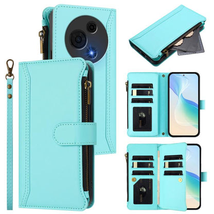 Magnetic Closure 9 Card Slots Zipper Leather Case with Hand Strap, For TCL K70 Power 4G / K70 4G, For TCL Nxtpaper 70 Pro 5G, For TCL K32 5G / K33 5G, For TCL 30Z / 30 LE, For TCL 40 XL / 40 T, For TCL 50 LE 5G / K23 / K24, For TCL 50 Pro NxtPaper / P1...