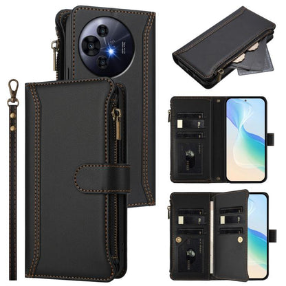 Magnetic Closure 9 Card Slots Zipper Leather Case with Hand Strap, For TCL K70 Power 4G / K70 4G, For TCL Nxtpaper 70 Pro 5G, For TCL K32 5G / K33 5G, For TCL 30Z / 30 LE, For TCL 40 XL / 40 T, For TCL 50 LE 5G / K23 / K24, For TCL 50 Pro NxtPaper / P1...