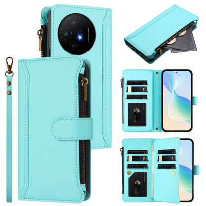Magnetic Closure 9 Card Slots Zipper Leather Case with Hand Strap, For TCL K70 Power 4G / K70 4G, For TCL Nxtpaper 70 Pro 5G, For TCL K32 5G / K33 5G, For TCL 30Z / 30 LE, For TCL 40 XL / 40 T, For TCL 50 LE 5G / K23 / K24, For TCL 50 Pro NxtPaper / P1...