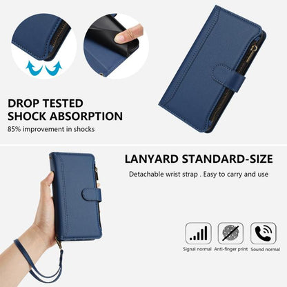 Magnetic Closure 9 Card Slots Zipper Leather Case with Hand Strap, For TCL K70 Power 4G / K70 4G, For TCL Nxtpaper 70 Pro 5G, For TCL K32 5G / K33 5G, For TCL 30Z / 30 LE, For TCL 40 XL / 40 T, For TCL 50 LE 5G / K23 / K24, For TCL 50 Pro NxtPaper / P1...