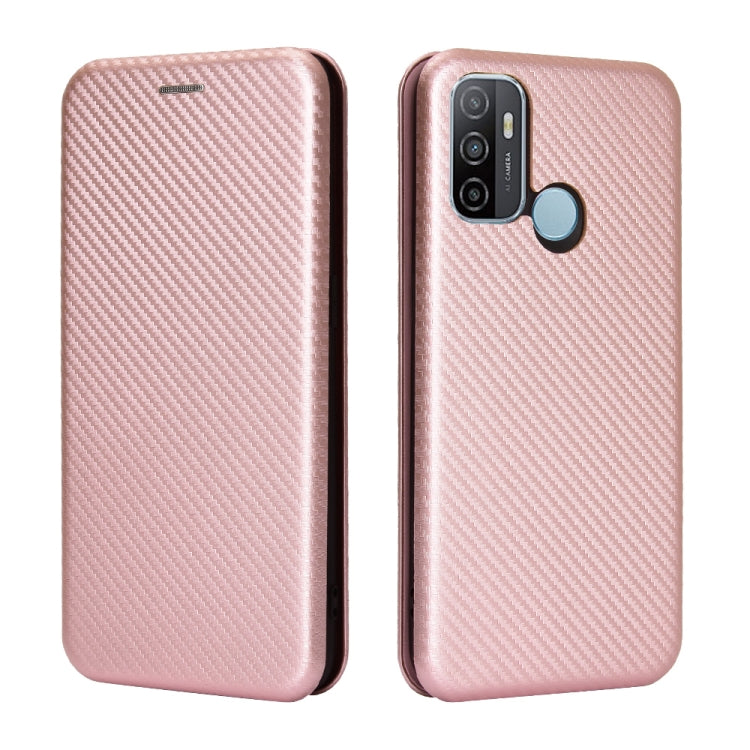 Pink carbon fiber phone case, front and back views with camera and fingerprint cutouts