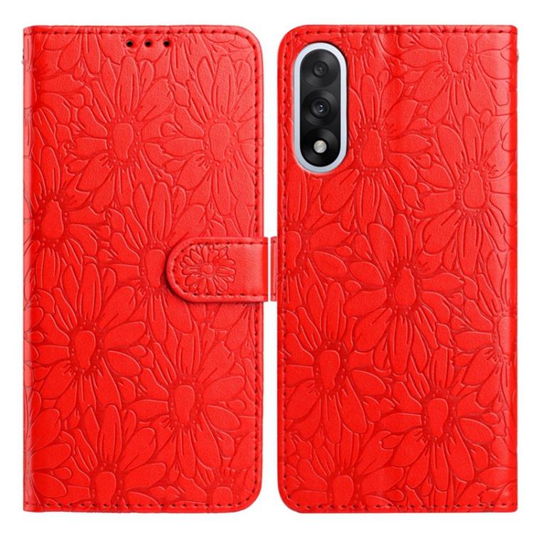 Daisy Embossed Leather Phone Case, For OnePlus Ace 6, For OnePlus 15, For OnePlus Nord 5, For OnePlus Nord CE5, For OnePlus 13