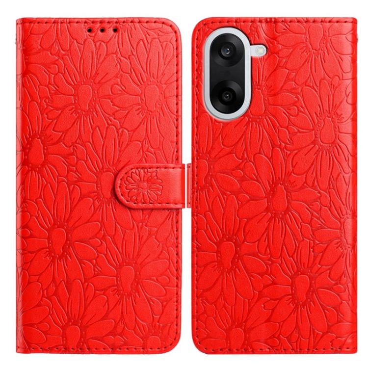 Daisy Embossed Leather Phone Case, For OnePlus Ace 6, For OnePlus 15, For OnePlus Nord 5, For OnePlus Nord CE5, For OnePlus 13