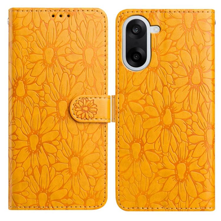 Daisy Embossed Leather Phone Case, For OnePlus Ace 6, For OnePlus 15, For OnePlus Nord 5, For OnePlus Nord CE5, For OnePlus 13