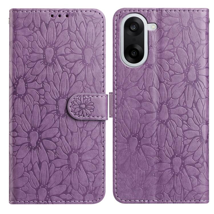 Daisy Embossed Leather Phone Case, For OnePlus Ace 6, For OnePlus 15, For OnePlus Nord 5, For OnePlus Nord CE5, For OnePlus 13