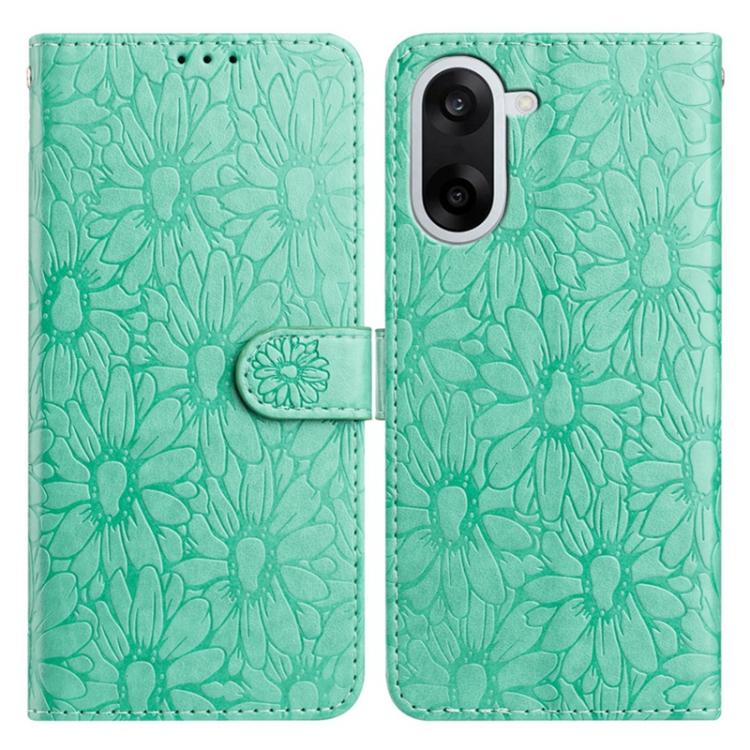 Daisy Embossed Leather Phone Case, For OnePlus Ace 6, For OnePlus 15, For OnePlus Nord 5, For OnePlus Nord CE5, For OnePlus 13