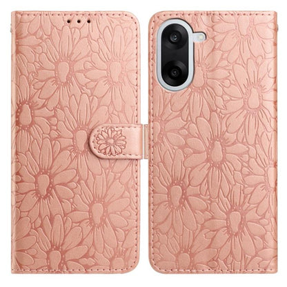 Daisy Embossed Leather Phone Case, For OnePlus Ace 6, For OnePlus 15, For OnePlus Nord 5, For OnePlus Nord CE5, For OnePlus 13
