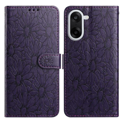 Daisy Embossed Leather Phone Case, For OnePlus Ace 6, For OnePlus 15, For OnePlus Nord 5, For OnePlus Nord CE5, For OnePlus 13