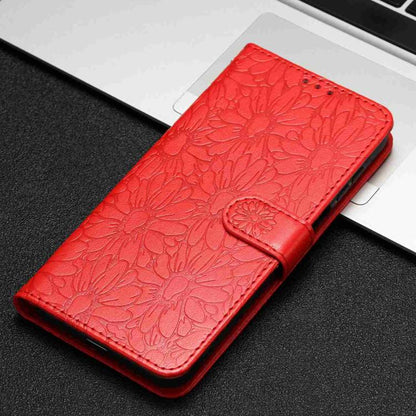 Daisy Embossed Leather Phone Case, For Sony Xperia 10 VII, For Sony Xperia 10 VI