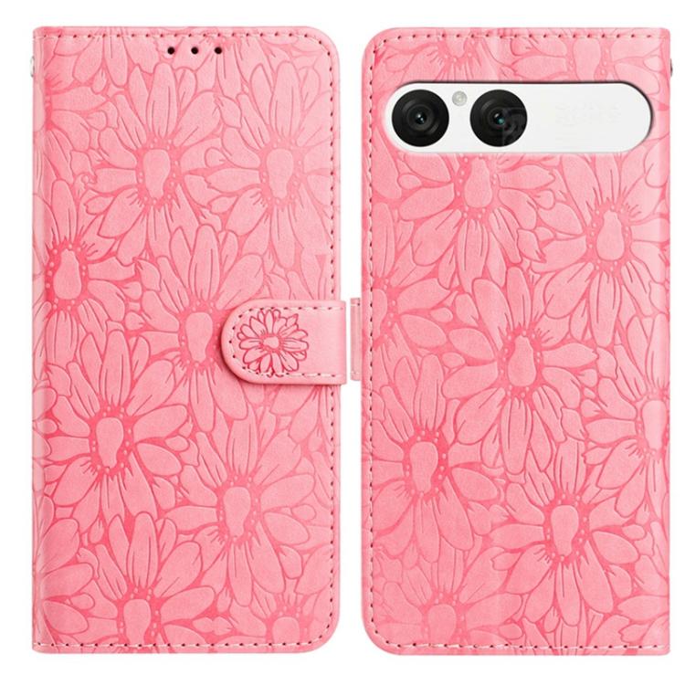 Daisy Embossed Leather Phone Case, For Sony Xperia 10 VII, For Sony Xperia 10 VI