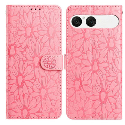 Daisy Embossed Leather Phone Case, For Sony Xperia 10 VII, For Sony Xperia 10 VI