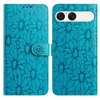 Daisy Embossed Leather Phone Case, For Sony Xperia 10 VII, For Sony Xperia 10 VI