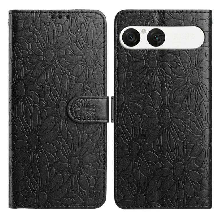 Daisy Embossed Leather Phone Case, For Sony Xperia 10 VII, For Sony Xperia 10 VI