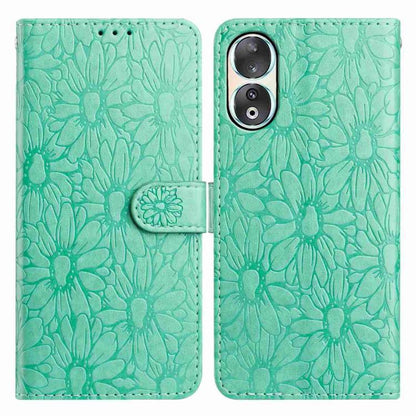 Daisy Embossed Leather Phone Case, For Honor 90