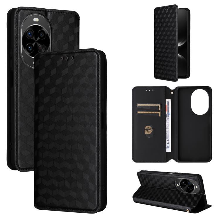 Cubic Grid Texture Flip Leather Phone Case, For Huawei nova 16 SE 4G, For Huawei nova Y74 4G / Enjoy 90 Plus 5G, For Huawei nova 15 Max / Enjoy 90 Pro Max, For Huawei Pura 90 Pro Max 5G, For Huawei Pura 90 Pro 5G, For Huawei Pura 90 5G                 ...