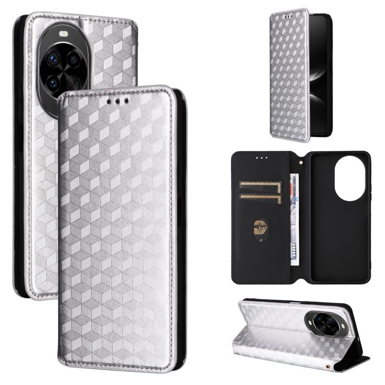 Cubic Grid Texture Flip Leather Phone Case, For Huawei nova 16 SE 4G, For Huawei nova Y74 4G / Enjoy 90 Plus 5G, For Huawei nova 15 Max / Enjoy 90 Pro Max, For Huawei Pura 90 Pro Max 5G, For Huawei Pura 90 Pro 5G, For Huawei Pura 90 5G                 ...
