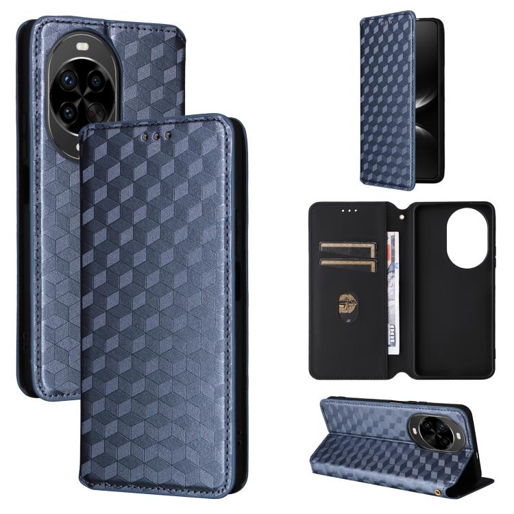 Cubic Grid Texture Flip Leather Phone Case, For Huawei nova 16 SE 4G, For Huawei nova Y74 4G / Enjoy 90 Plus 5G, For Huawei nova 15 Max / Enjoy 90 Pro Max, For Huawei Pura 90 Pro Max 5G, For Huawei Pura 90 Pro 5G, For Huawei Pura 90 5G                 ...