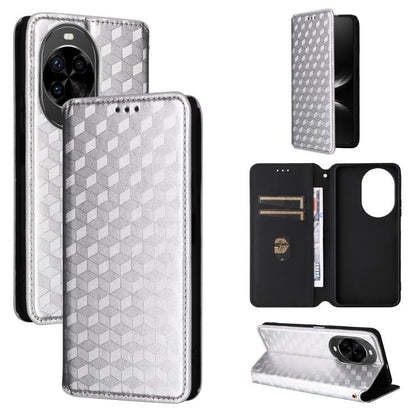 Cubic Grid Texture Flip Leather Phone Case, For Huawei nova 16 SE 4G, For Huawei nova Y74 4G / Enjoy 90 Plus 5G, For Huawei nova 15 Max / Enjoy 90 Pro Max, For Huawei Pura 90 Pro Max 5G, For Huawei Pura 90 Pro 5G, For Huawei Pura 90 5G                 ...
