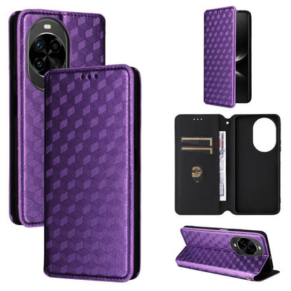 Cubic Grid Texture Flip Leather Phone Case, For Huawei nova 16 SE 4G, For Huawei nova Y74 4G / Enjoy 90 Plus 5G, For Huawei nova 15 Max / Enjoy 90 Pro Max, For Huawei Pura 90 Pro Max 5G, For Huawei Pura 90 Pro 5G, For Huawei Pura 90 5G                 ...