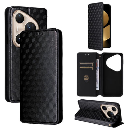 Cubic Grid Texture Flip Leather Phone Case, For Huawei nova 16 SE 4G, For Huawei nova Y74 4G / Enjoy 90 Plus 5G, For Huawei nova 15 Max / Enjoy 90 Pro Max, For Huawei Pura 90 Pro Max 5G, For Huawei Pura 90 Pro 5G, For Huawei Pura 90 5G                 ...