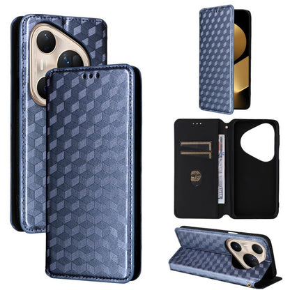 Cubic Grid Texture Flip Leather Phone Case, For Huawei nova 16 SE 4G, For Huawei nova Y74 4G / Enjoy 90 Plus 5G, For Huawei nova 15 Max / Enjoy 90 Pro Max, For Huawei Pura 90 Pro Max 5G, For Huawei Pura 90 Pro 5G, For Huawei Pura 90 5G                 ...