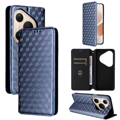 Cubic Grid Texture Flip Leather Phone Case, For Huawei nova 16 SE 4G, For Huawei nova Y74 4G / Enjoy 90 Plus 5G, For Huawei nova 15 Max / Enjoy 90 Pro Max, For Huawei Pura 90 Pro Max 5G, For Huawei Pura 90 Pro 5G, For Huawei Pura 90 5G                 ...