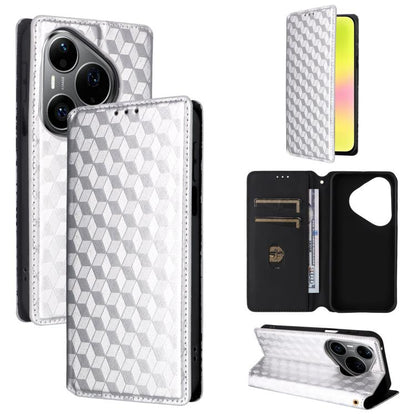 Cubic Grid Texture Flip Leather Phone Case, For Huawei nova 16 SE 4G, For Huawei nova Y74 4G / Enjoy 90 Plus 5G, For Huawei nova 15 Max / Enjoy 90 Pro Max, For Huawei Pura 90 Pro Max 5G, For Huawei Pura 90 Pro 5G, For Huawei Pura 90 5G                 ...