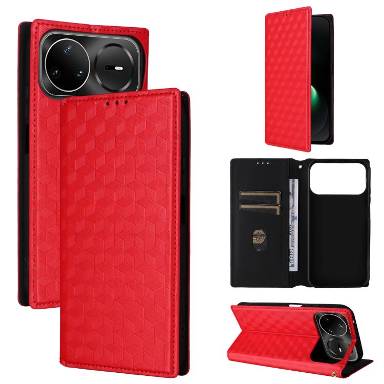 Cubic Grid Texture Flip Leather Phone Case, For Huawei nova 16 SE 4G, For Huawei nova Y74 4G / Enjoy 90 Plus 5G, For Huawei nova 15 Max / Enjoy 90 Pro Max, For Huawei Pura 90 Pro Max 5G, For Huawei Pura 90 Pro 5G, For Huawei Pura 90 5G                 ...