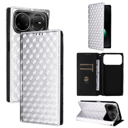 Cubic Grid Texture Flip Leather Phone Case, For Huawei nova 16 SE 4G, For Huawei nova Y74 4G / Enjoy 90 Plus 5G, For Huawei nova 15 Max / Enjoy 90 Pro Max, For Huawei Pura 90 Pro Max 5G, For Huawei Pura 90 Pro 5G, For Huawei Pura 90 5G                 ...