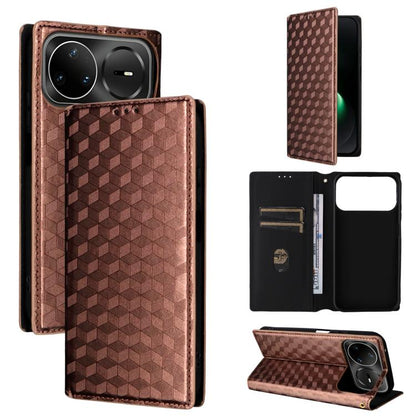 Cubic Grid Texture Flip Leather Phone Case, For Huawei nova 16 SE 4G, For Huawei nova Y74 4G / Enjoy 90 Plus 5G, For Huawei nova 15 Max / Enjoy 90 Pro Max, For Huawei Pura 90 Pro Max 5G, For Huawei Pura 90 Pro 5G, For Huawei Pura 90 5G                 ...